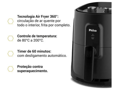 Air Fryer Philco PAF55B Black 5.5L 53801090 - 220V
