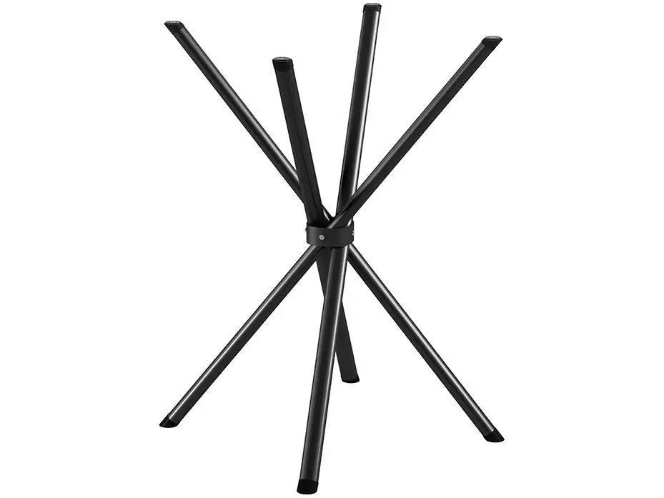 Conjunto Mesa de Jantar 4 Cadeiras Tampo Vidro Preto Capri Madesa