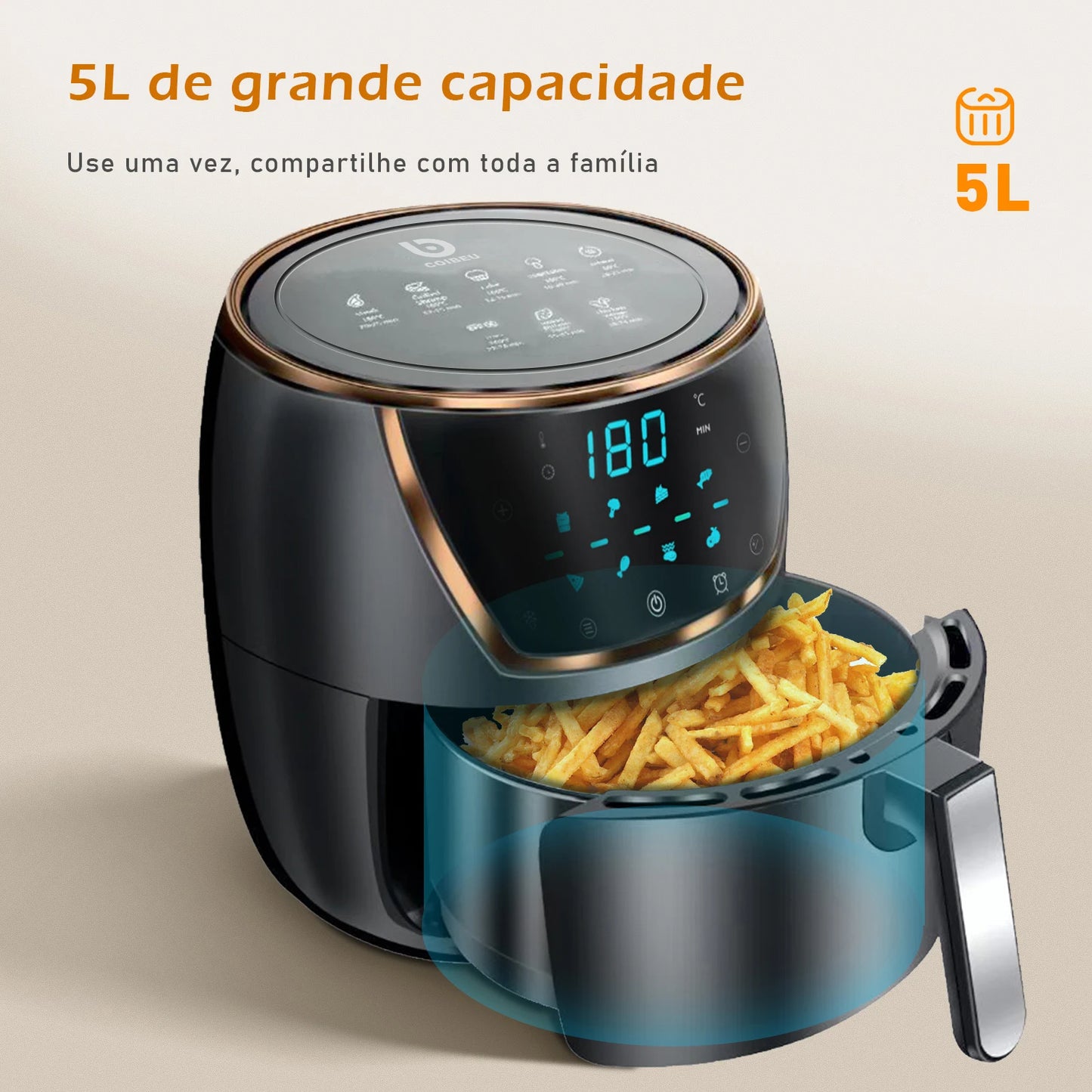 Air Fryer COIBEU 5L – 110V.