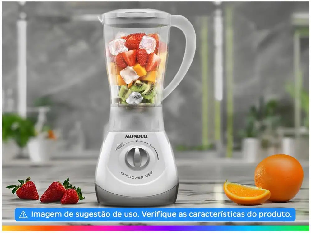 Liquidificador Mondial Easy Power L-550-W 110V – Potência e Praticidade na Sua Cozinha