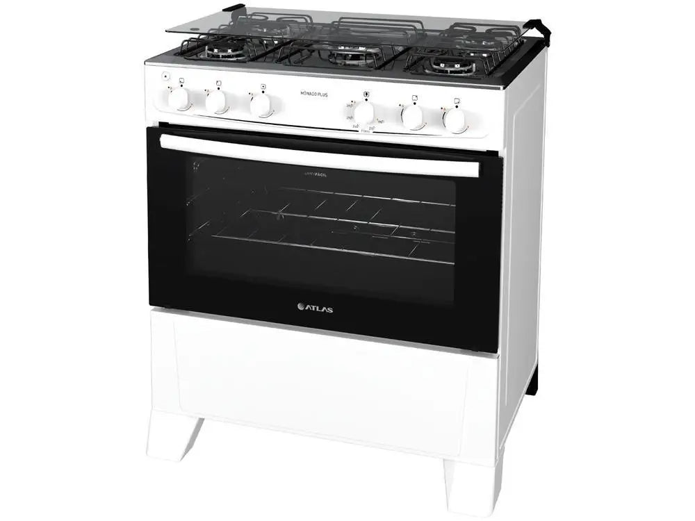 Fogão 5 Bocas Atlas White Monaco Plus – Bivolt