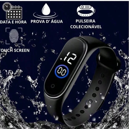 Relógio Digital Esportivo Masculino Brazil - Pulseira Outdoor Eletrônica Diária, Relógios Masculinos de Pulseira Populares e Duráveis