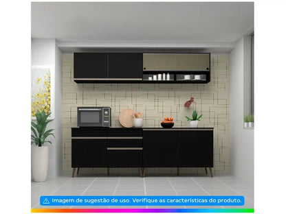 Balcão de Cozinha com Tampo para Pia Luciane - Móvel Funcional