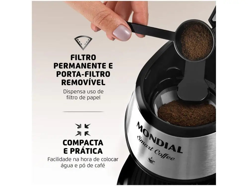 Cafeteira Elétrica Mondial C-42-2X-BI - 220V | Praticidade e Sabor no Seu Dia a Dia