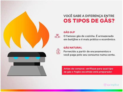 Fogão 4 Bocas Atlas Branco Monaco Top Lit - Bivolt