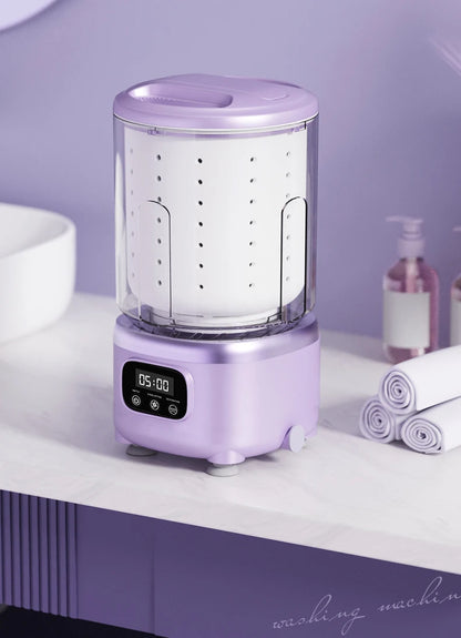 Mini Lavadora Portátil Sem Fio 2L – Roupa Íntima, Meias e Roupas de Pet