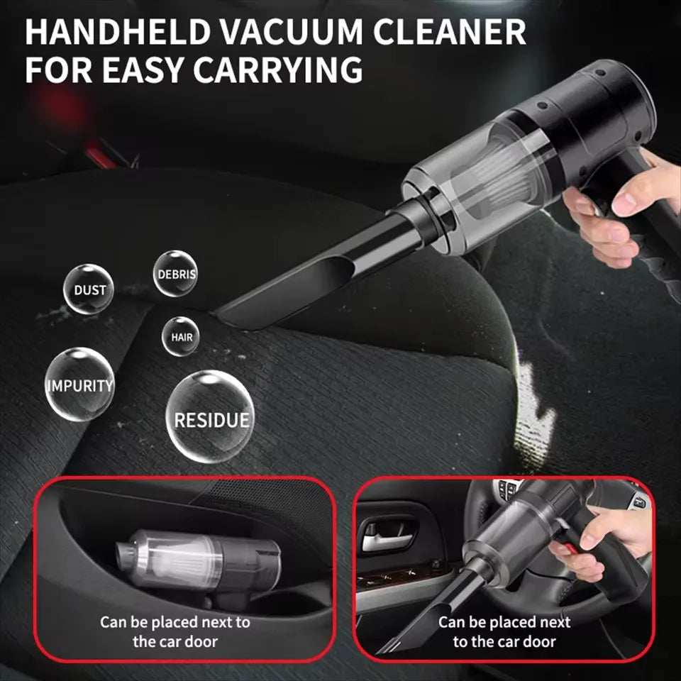 "Aspirador Portátil Handheld para Carro e Uso Doméstico"