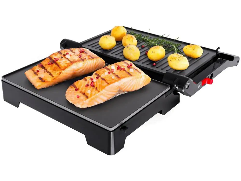 Grill Elétrico 2 em 1 entity["brand","Oster","home appliance brand"] OGRL230 1000W Antiaderente Retangular 110V
