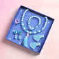 Conjunto 7 Peças Joias Infantil Disney Frozen Colar Presente Meninas Brinquedo