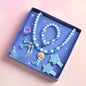 Conjunto 7 Peças Joias Infantil Disney Frozen Colar Presente Meninas Brinquedo