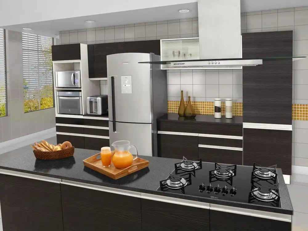 Cooktop 5 Bocas Fischer Preto Gás GLP VP 1642/6985 - Bivolt