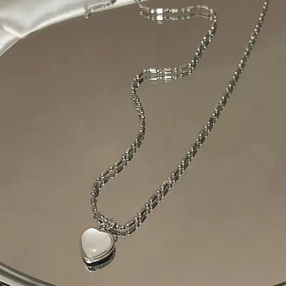 Conjunto 9 Peças Colares Choker Simples Feminino Amor Coração Estrela Pingente