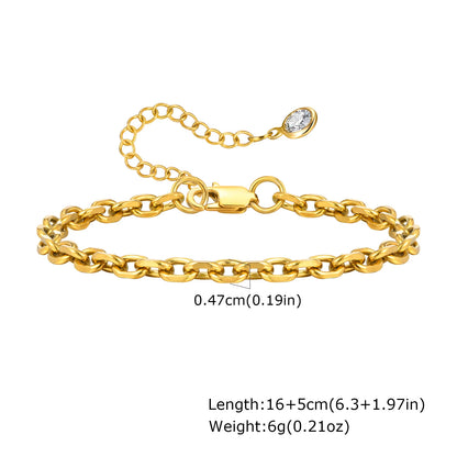 Pulseira Feminina Aço Inoxidável Empilhável Antialérgica