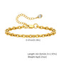 Pulseira Feminina Aço Inoxidável Empilhável Antialérgica