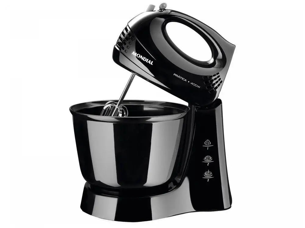 Batedeira Manual Mondial Practice B-44-B 400W Preta - 220V