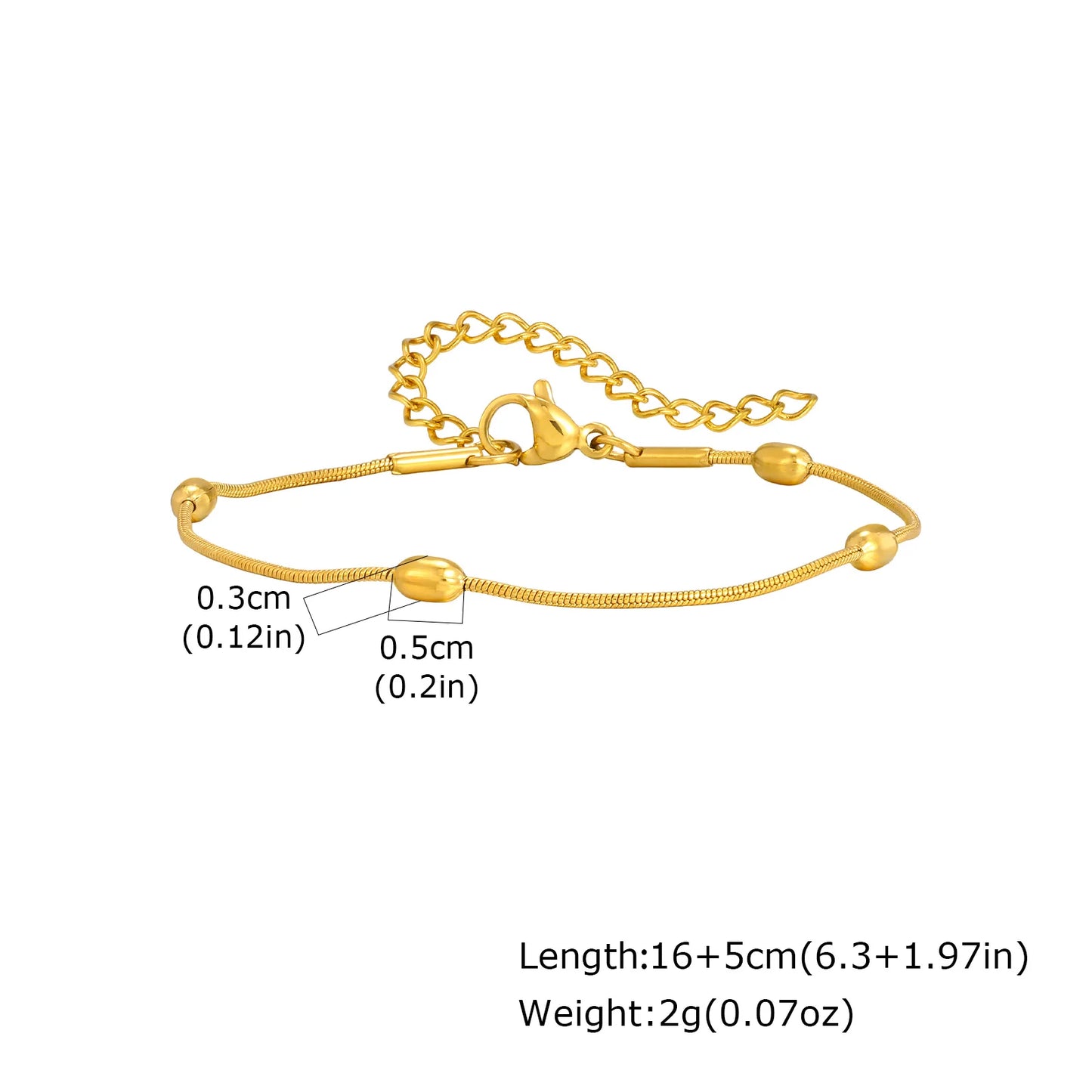 Pulseira Feminina Aço Inoxidável Empilhável Antialérgica