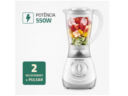 Liquidificador Mondial Easy Power L-550-W 110V – Potência e Praticidade na Sua Cozinha