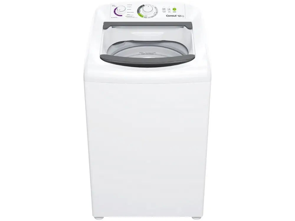 Lavadora de Roupas Consul 12kg 16 Programas de Lavagem Branca CWH12 110V
