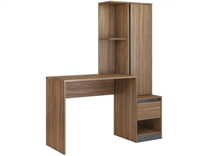 Mesa com 1 Gaveta, 1 Prateleira e Armário - Demobile