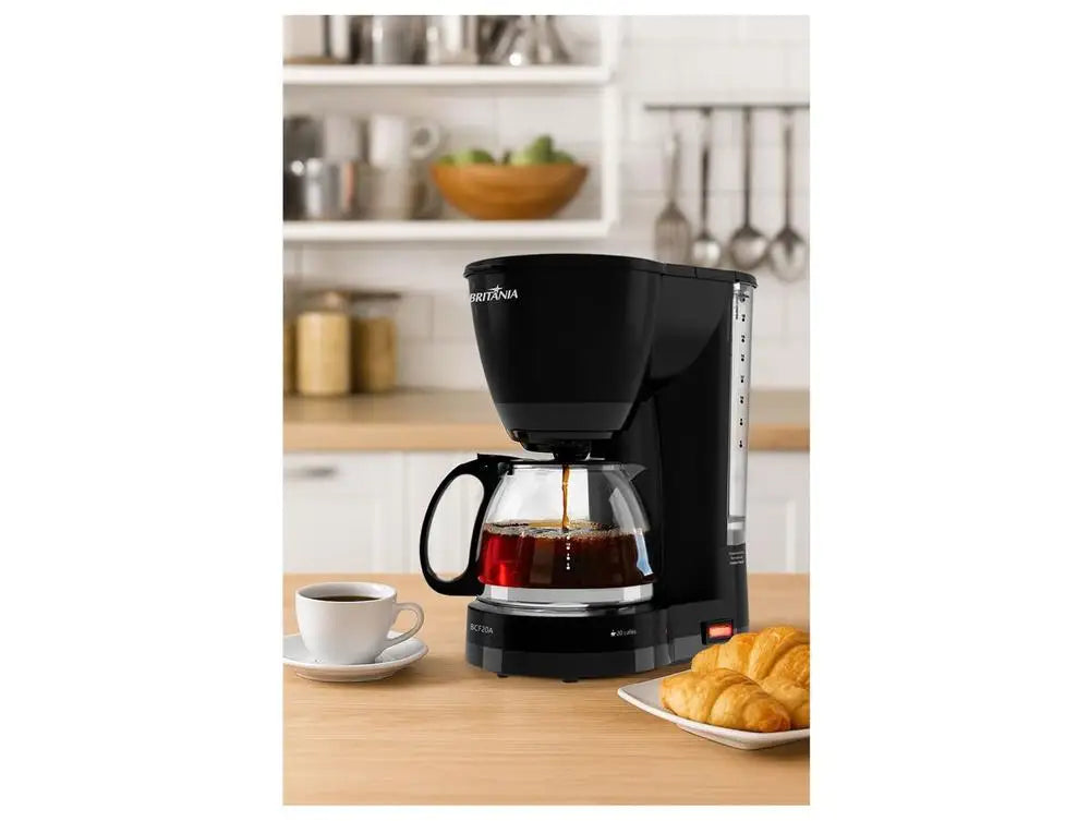 Cafeteira Elétrica Britânia BCF20A 20 Xícaras Preta 63901139 – 220V