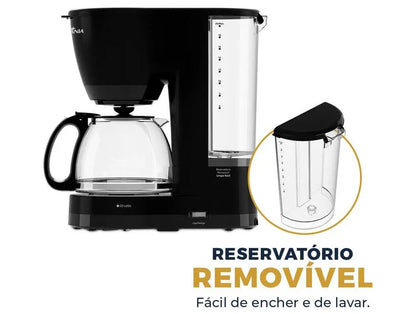 Cafeteira Elétrica Britânia BCF20A 20 Xícaras Preta 63901139 – 220V