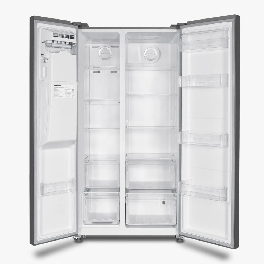 Geladeira Philco Frost Free Eco Invert 513L Inox com Dispenser de Gelo e Água.