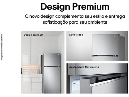 Geladeira LG Frost Free Duplex 395L - 110V | Freezer Superior e Sistema Anticongelamento
