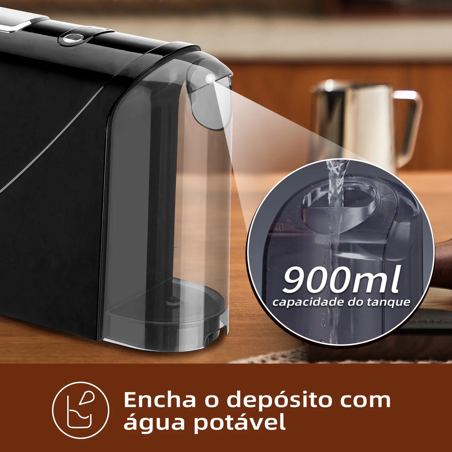 Cafeteira Espresso CM-CO1 20 Bar com Reservatório 900ml – COIBEU