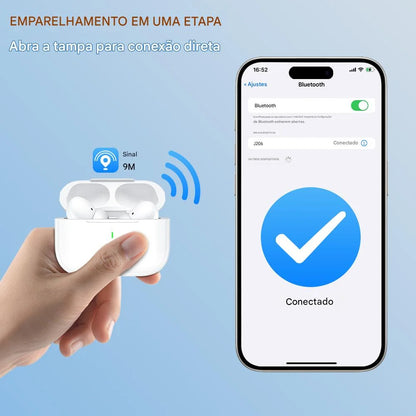 Fone de Ouvido Bluetooth 5.3 da BettDow. Compacto, leve e à prova d’água (IPX6)