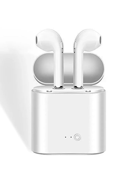 Fone de Ouvido I7S TWS Bluetooth Sem Fio - Earbuds com Estojo Carregador