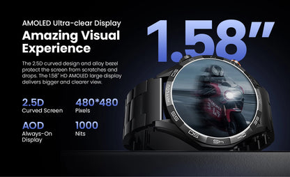 Smartwatch HAYLOU Solar 5 1.58" AMOLED - Relógio Inteligente Premium