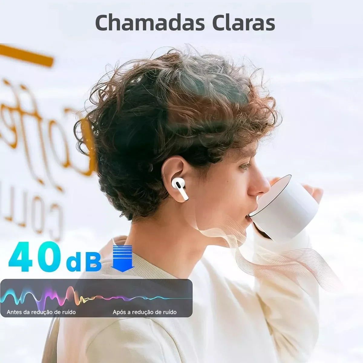 Fone de Ouvido Bluetooth 5.3 Bettdow HiFi À Prova D'Água - Som de Alta Fidelidade