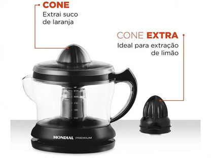 Espremedor de Frutas Premium E-02 Mondial 220V