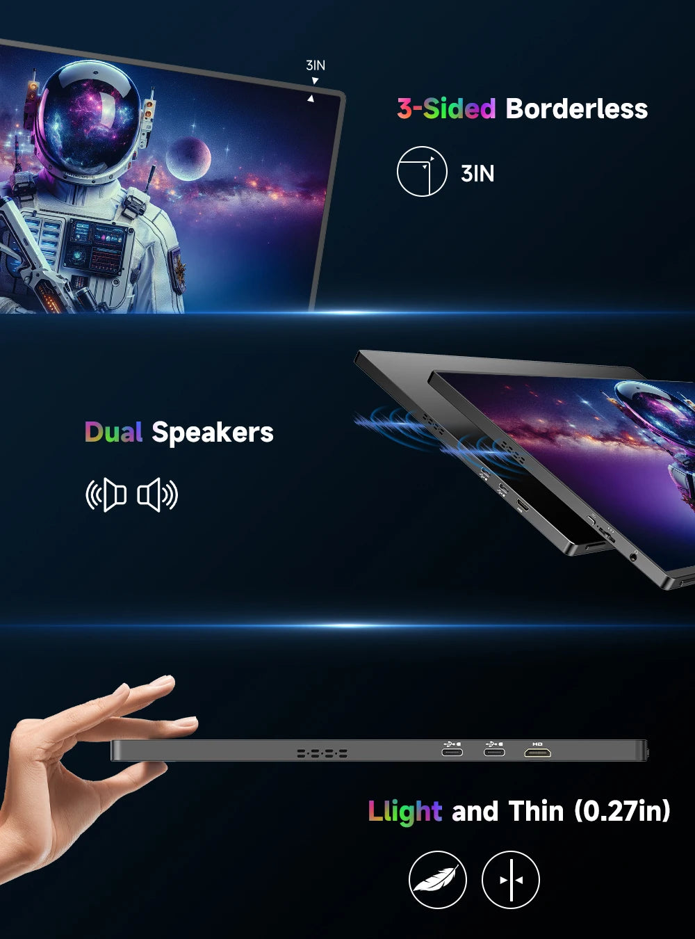 Monitor Portátil UPERFECT 4K 16" - Tela Extra Premium