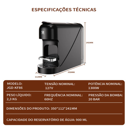 Cafeteira Espresso CM-CO1 20 Bar com Reservatório 900ml – COIBEU