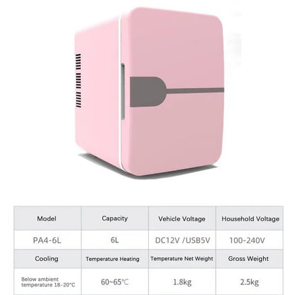 Mini Refrigerador Portátil Master Kim 6L – 12V DC / 220V AC.