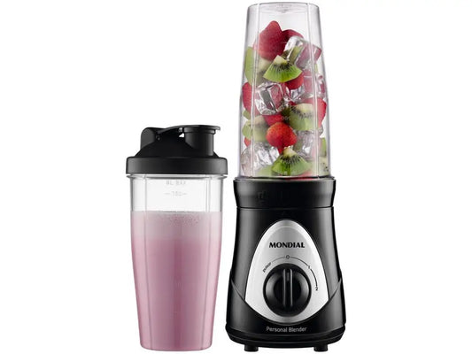 Blender Mondial DG-01 Personal Blender 300W 2 Velocidades Preto e Prata - 110V
