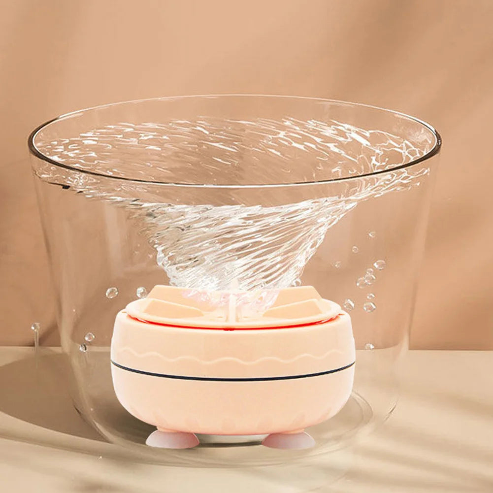 Mini Lavadora Portátil Automática Turbina 40W Bolhas de Ar Rotatória para Viagem