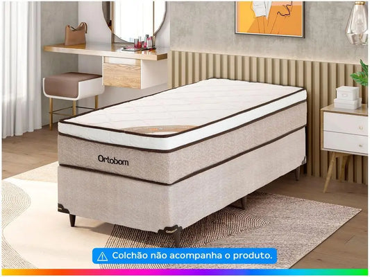 Box Colchão Solteiro Orthobom Orthotech 31x88x188cm