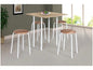 Conjunto Mesa Dobrável com 4 Banquetas - Economia de Espaço