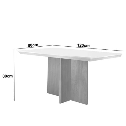 Conjunto Mesa de Jantar 120cm com 4 Cadeiras Zoe Madesa