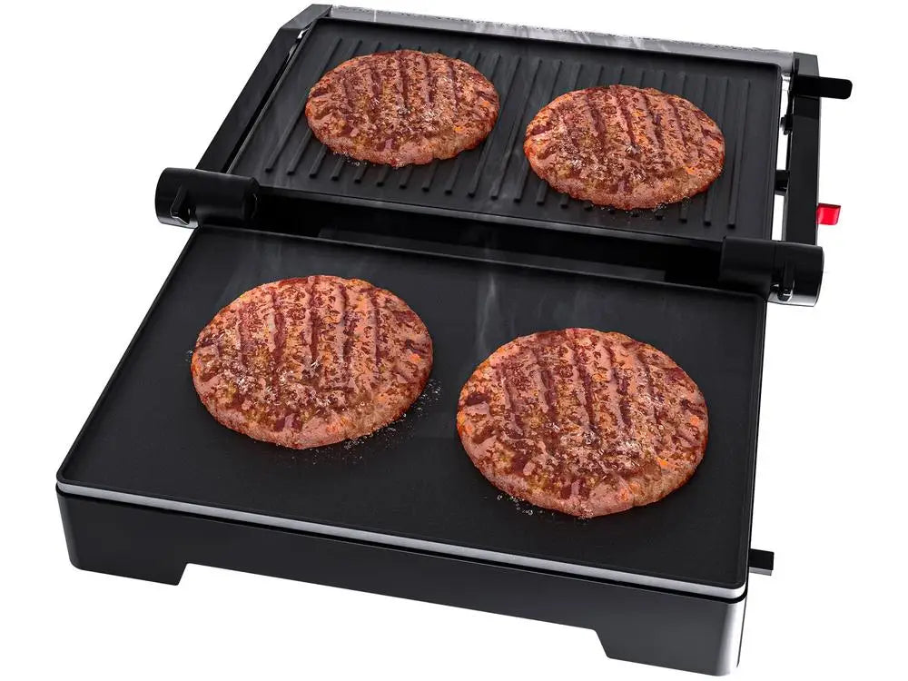 Grill Elétrico 2 em 1 entity["brand","Oster","home appliance brand"] OGRL230 1000W Antiaderente Retangular 110V