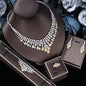 Conjunto 4 Peças Joias Noiva Zircônia Festa Feminino Elegante