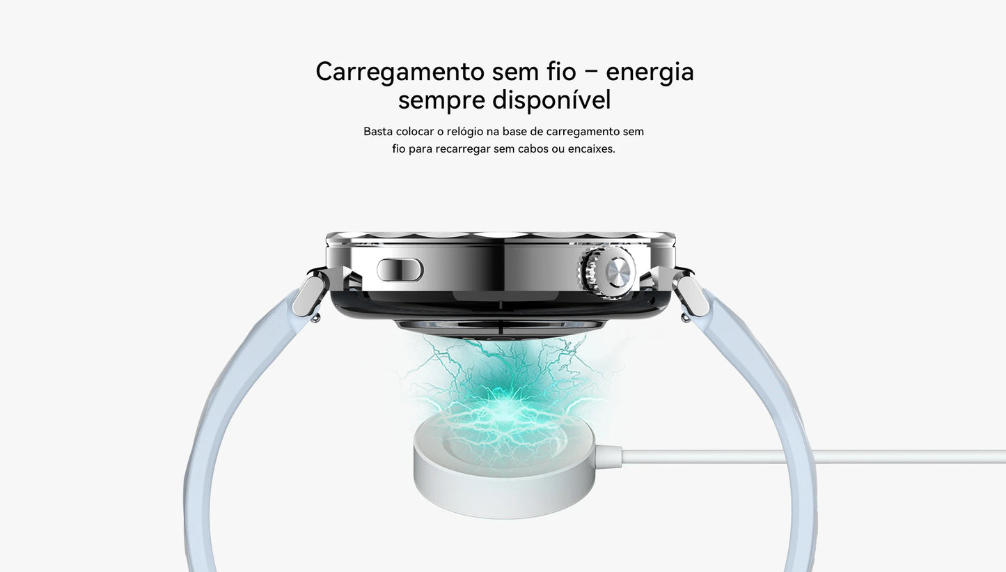 Smartwatch Feminino AURAIF ELLA 4 Monitor Freq Cardíaca Sono Esportes