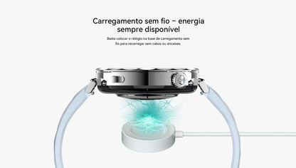 Smartwatch Feminino AURAIF ELLA 4 Monitor Freq Cardíaca Sono Esportes