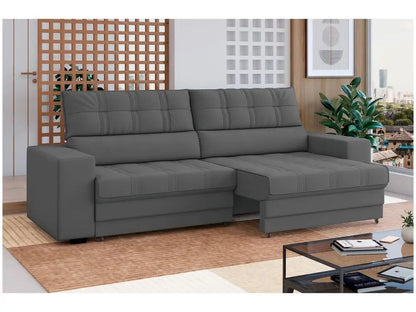 Sofá Retrátil e Reclinável 3 Lugares Veludo Medellín Besthouse