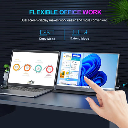 Monitor Portátil Touch 15.6" - Tela Sensível ao Toque Móvel