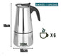 Cafeteira Italiana Moka em Aço Inoxidável – 9 Xícaras.