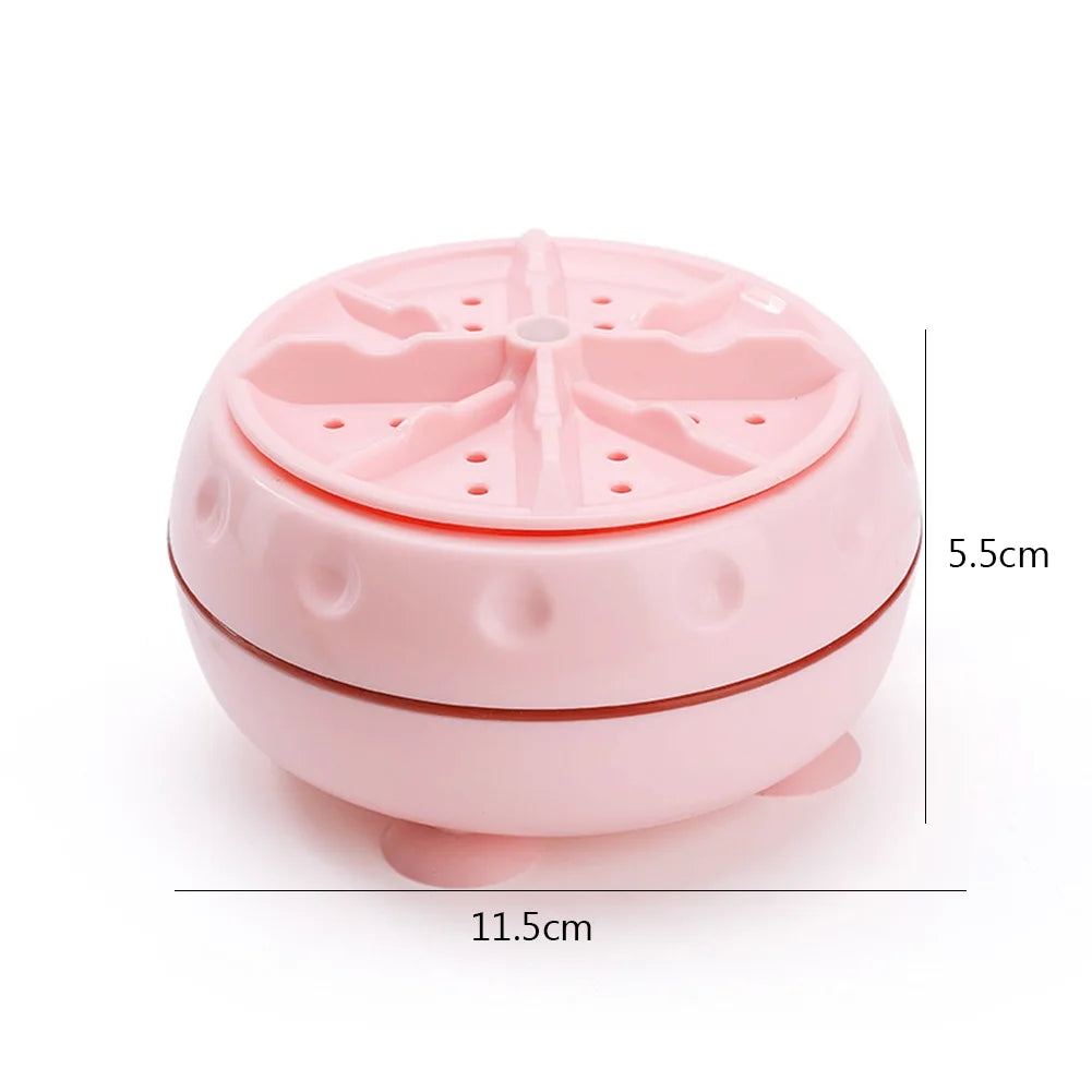 Mini Lavadora Portátil Automática Turbina 40W Bolhas de Ar Rotatória para Viagem