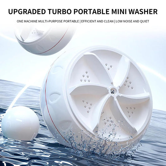 Mini Lavadora Ultrassônica Portátil 60W Turbo USB para Roupas de Bebê Roupas Íntimas Meias Viagem